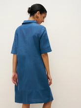 Load image into Gallery viewer, Linen Shawl V-Neck Half Sleeve Minidress LIVIA
