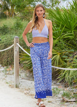 Load image into Gallery viewer, Seaside Floral Palazzo Pants