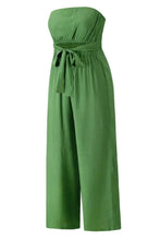Load image into Gallery viewer, Tied Cutout Tube : Wide Leg Jumpsuit