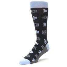 Load image into Gallery viewer, Blue Gray Photography Film Cameras Men's Dress Socks