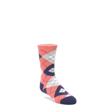 Load image into Gallery viewer, Coral Navy Junior Groomsmen Kid's Dress Socks