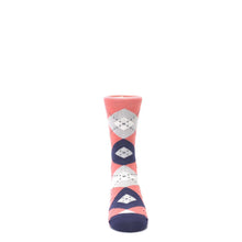 Load image into Gallery viewer, Coral Navy Junior Groomsmen Kid's Dress Socks