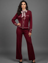 Load image into Gallery viewer, Knit Tailored Ensemble Cardigan & Wide Leg Pants