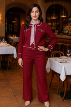 Load image into Gallery viewer, Knit Tailored Ensemble Cardigan & Wide Leg Pants