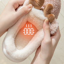 Load image into Gallery viewer, Christmas Shoes Winter Home Slippers Elk Soft Cozy Bedroom Slipper Slip On House Shoes