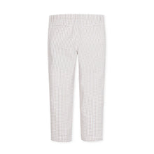Load image into Gallery viewer, Organic Seersucker Suit Pant Taupe Gingham
