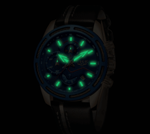 Load image into Gallery viewer, Men's Waterproof Sports Watch With Leather Belts, Chronometers Day View Fluorescent Pointers Unique Design Perfect Gift