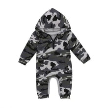 Load image into Gallery viewer, Boys Zipper Romper Jumpsuit Playsuit Hooded - # BOAA111010005