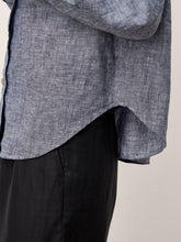 Load image into Gallery viewer, 100% Linen Relaxed Drop Shoulder Pocket Shirt ASTER