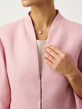 Load image into Gallery viewer, 100% Linen Bow Cuff Stand Collar Jacket FINOLA