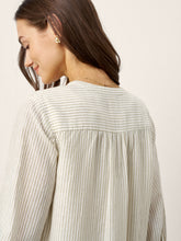 Load image into Gallery viewer, Linen-Lyocell Deconstructed Asymmetric Front Pleat Midi Dress EULALIE