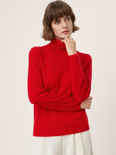 Load image into Gallery viewer, Premium Cashmere Blend Hand-Finished Seamless Turtleneck Knit Top TOVE