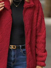 Load image into Gallery viewer, Women's Fuzzy Zip-Up Jacket with Pockets – Soft & Cozy Long Sleeve Outerwear
