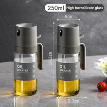 Load image into Gallery viewer, 250ml Oil Spray Bottle BBQ Baking Glass Storage Bottles for Oil Vinegar Oil Dispenser Cooking Seasoning Bottle Kitchen Cooking Oil Spray Kitchen Gadgets For Cooking BBQ Salad Steak