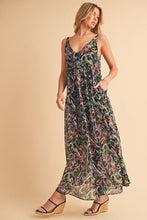 Load image into Gallery viewer, Printed V-Neck Frill Tiered Cami Comfortable Dress For Women – Playful, Feminine & Fun for Summer Days