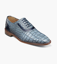 Load image into Gallery viewer, Stacy Adams RICCARDI Light Blue Multi Plain Toe Oxford