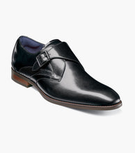 Load image into Gallery viewer, Stacy Adams KARCHER Black Plain Toe Monk Strap