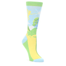 Load image into Gallery viewer, Blue Green Fairy Socks - Women's Novelty Socks
