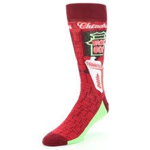 Load image into Gallery viewer, Chinese Take-Out Socks - Men's Novelty Dress Socks