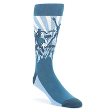 Load image into Gallery viewer, Blue Rock Band Socks - Men's Novelty Dress Socks