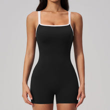 Load image into Gallery viewer, Women's Square Collar Backless Shorts Jumpsuit – Sport Fashion Style