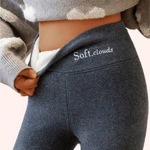Load image into Gallery viewer, Women’s Fleece-Lined High-Waist Shark Leggings