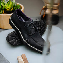 Load image into Gallery viewer, 26-224-BLK CAMPO Sueded Goatskin Lace Up with Wax Finish, Black