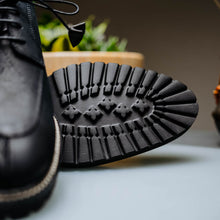 Load image into Gallery viewer, 26-224-BLK CAMPO Sueded Goatskin Lace Up with Wax Finish, Black