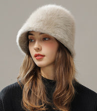 Load image into Gallery viewer, Women’s Real Rabbit Plush Hat – Big Head Circumference Warm Winter Hat