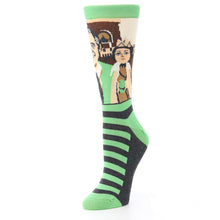 Load image into Gallery viewer, Mister Rogers Socks - Green Women's Dress Socks