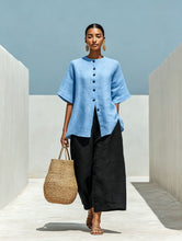 Load image into Gallery viewer, Linen Blend Cardigan Top & Cropped Wide-Leg Pants Set – 5 Colors S–3XL