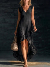 Load image into Gallery viewer, Cotton Long Sleeveless Casual Dress for Women