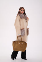 Load image into Gallery viewer, Saga®Furs Silver Fox Wool Alapca Coat