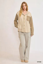 Load image into Gallery viewer, Umgee Washed French Terry Shacket