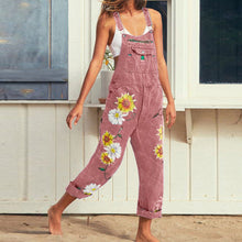 Load image into Gallery viewer, Women's Classic Fit Straight-Leg Washed Denim Strap Overalls