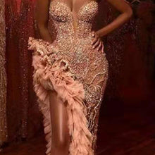 Load image into Gallery viewer, Sexy sequined tube top dress