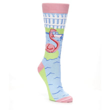 Load image into Gallery viewer, Flamingle Flamingo Socks - USA Made - Women's Novelty Socks
