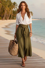 Load image into Gallery viewer, Button-Down Shirt & Straight Skirt Two-Piece Set