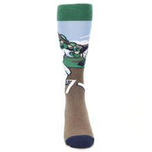 Load image into Gallery viewer, Baseball Player Batter - USA Made Men's Dress Socks
