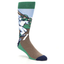 Load image into Gallery viewer, Baseball Player Batter - USA Made Men's Dress Socks