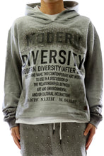 Load image into Gallery viewer, OBSIDIAN French Terry Long Sleeve Crop Top Pullover Hoodie only