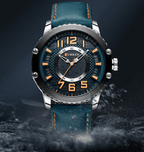 Load image into Gallery viewer, Men's Waterproof Sport Watch With Leather Belts And Large Numbers Details Unique Design Perfect Gift