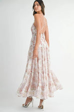 Load image into Gallery viewer, Floral Print Tiered Cami Maxi Summer Dress – Floral Maxi Dress, Tiered Maxi Dress, Cami Maxi Dress, Breezy Summer Dress, Bohemian Maxi Dress