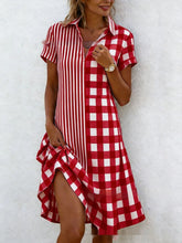 Load image into Gallery viewer, Women's Bohemian 3D Printed V-Neck Short-Sleeve Maxi Dress