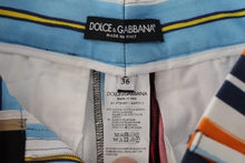 Load image into Gallery viewer, Dolce & Gabbana Multicolor Striped High Waist Cotton Pants