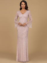 Load image into Gallery viewer, Long Sleeve Beaded Gown