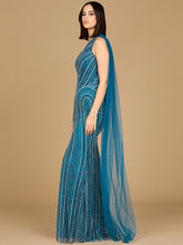 Load image into Gallery viewer, One Shoulder Fitted Gown