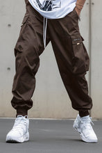 Load image into Gallery viewer, Men’s Multi‑Pocket Drawstring Cargo Pants