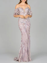 Load image into Gallery viewer, Off Shoulder Mermaid Lace Gown