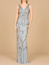 Load image into Gallery viewer, Cowl Back Classy Beaded Dress